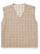 Our Legacy - Double Lock Checked Wool-Blend Vest - Neutrals
