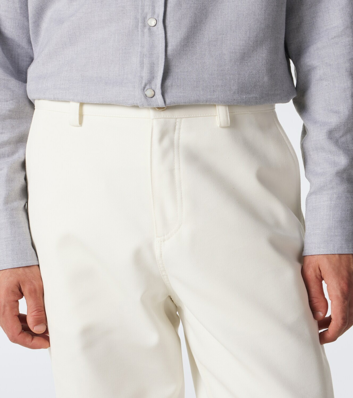 Brunello Cucinelli Cotton and wool chinos