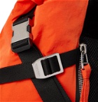 Bottega Veneta - Webbing-Trimmed Shell Backpack - Orange