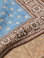 Favourbrook - Osterley Floral-Print Silk-Twill Pocket Square
