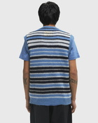 Marni V NECK SWEATER Blue Mens Vest