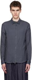 Giorgio Armani Navy Zip Shirt