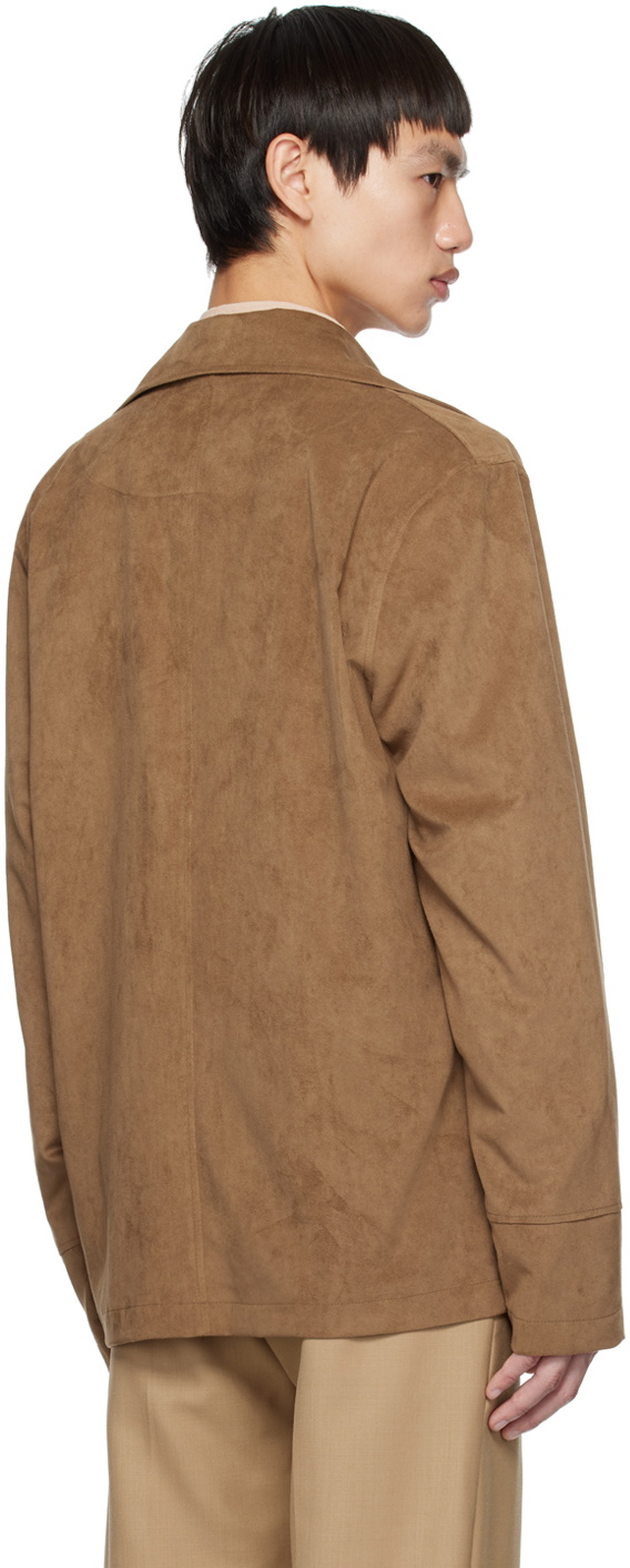 限定値下　最終sefr 23aw jules faux suede jacket Séfr - Jules Faux Suede Jacket - Brown Séfr
