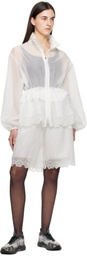 Cecilie Bahnsen White Arya Shorts