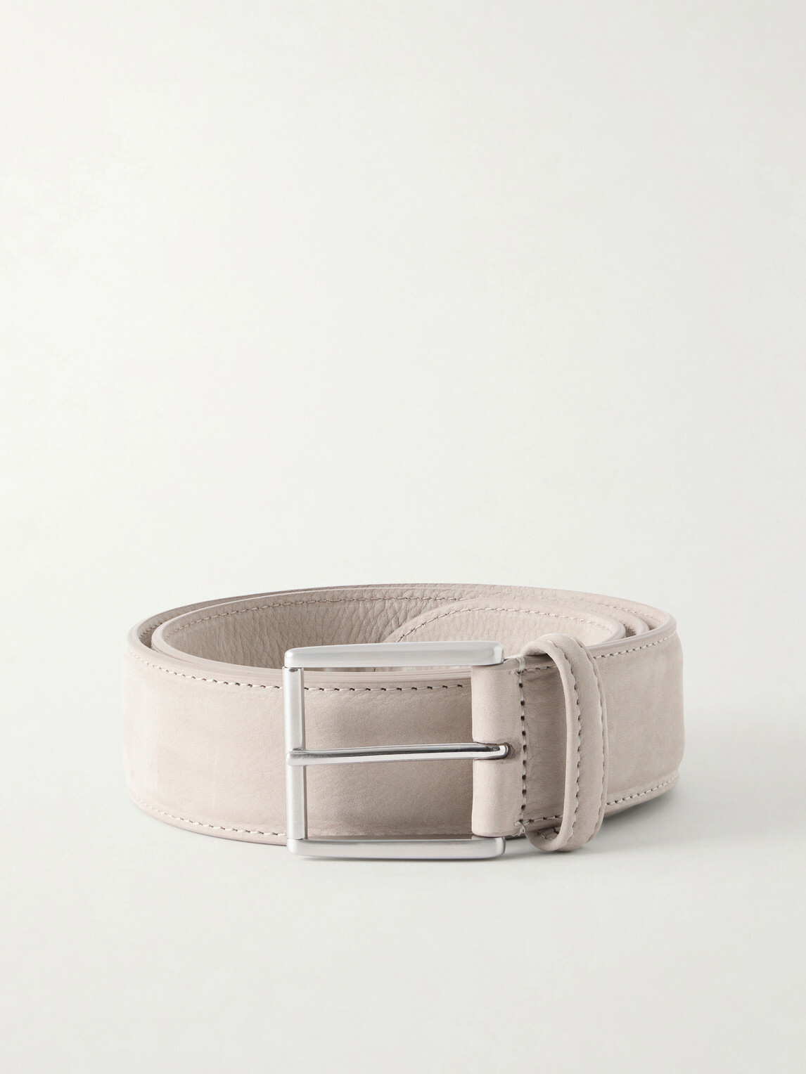 Anderson's - 3cm Suede Leather Belt - Brown