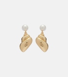 Self-Portrait Faux pearl-embellished drop earrings