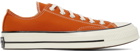 Converse Orange Chuck 70 OX Sneakers