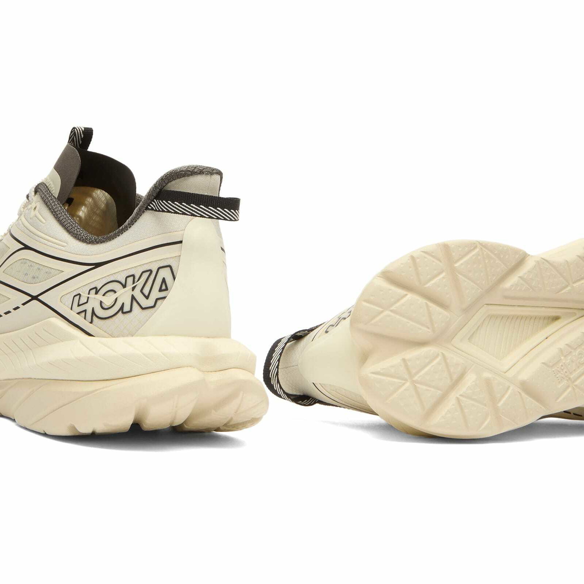 HOKA ONE ONE Men's Mach Remastered Sneaker in Eggshell/Asphalt Grey