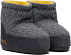 Guest in Residence Gray Moon Boot Edition Icon Low No Lace Knit Boots
