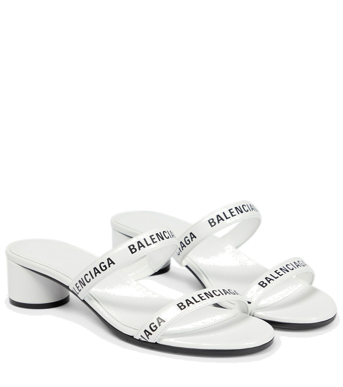 サンダル・ミュール BALENCIAGA GROUPE OPEN TOE SANDALS Balenciaga Open Toe GROUPIE Mules With Statement Logo With