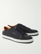 Paul Smith - Tyrone Leather-Trimmed Suede Sneakers - Blue