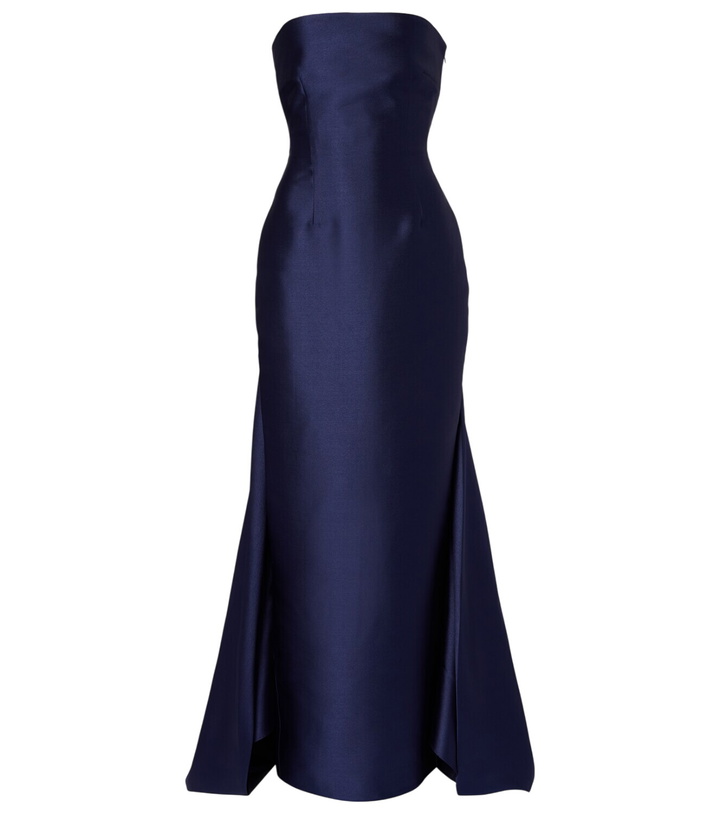 knee length dresses for ladies The Afra Maxi Dress in Black