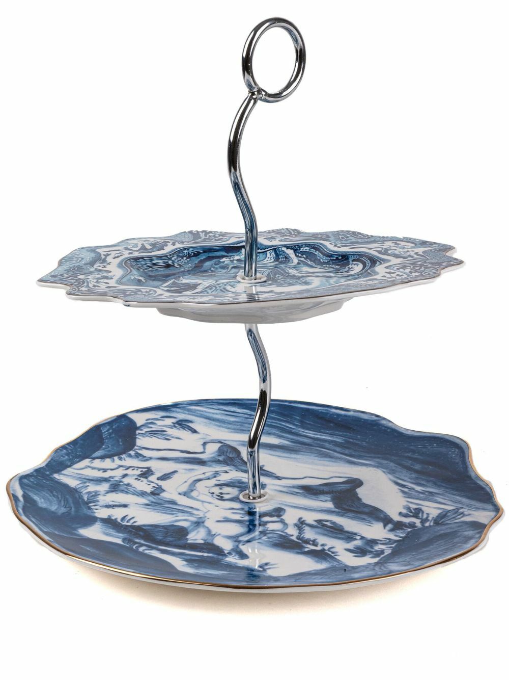 Seletti X Diesel Blue Classic On Acid Cake Stand