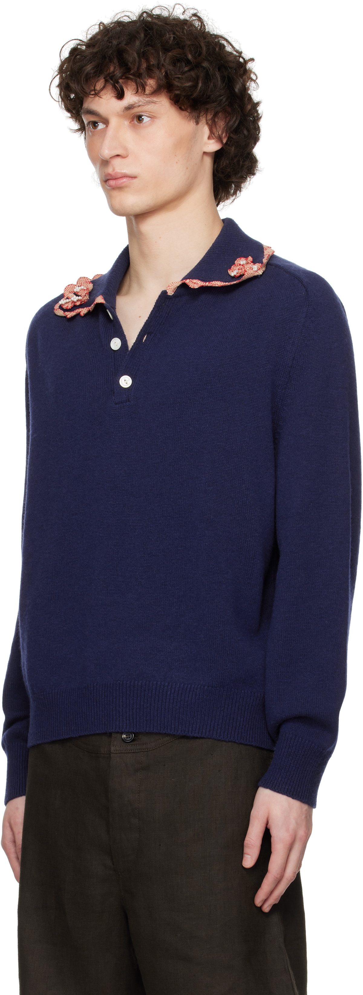 Bode Navy Rookie Polo