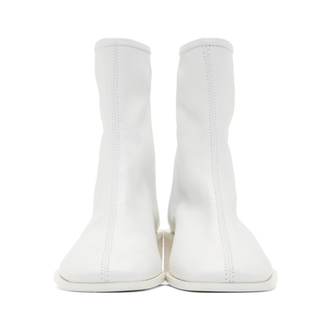 Acne Studios SSENSE Exclusive White Bertine Boots Acne Studios