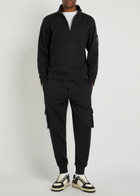 Moose Knuckles Hartsfield Tapered-leg Cotton Cargo Sweatpants Black