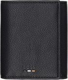 BOSS Black Grained Faux-Leather Wallet