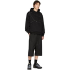 Feng Chen Wang Black Panelled Hoodie