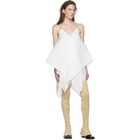 Loewe White Pleated Tank Top