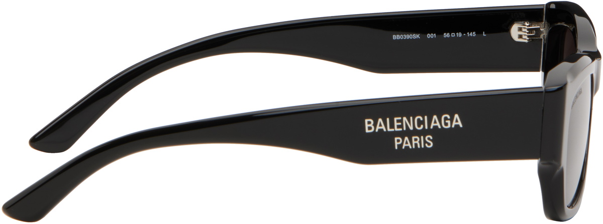 Balenciaga Black Rectangular Sunglasses
