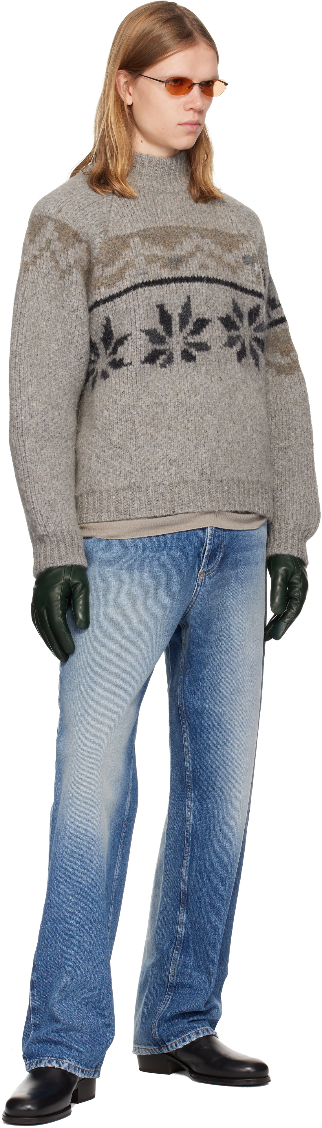 Magliano Gray Drunk Norvegese Sweater