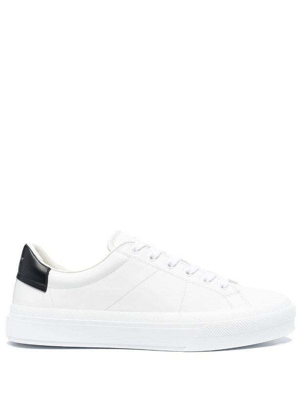 Photo: GIVENCHY - City Sport Leather Lace-up Sneakers