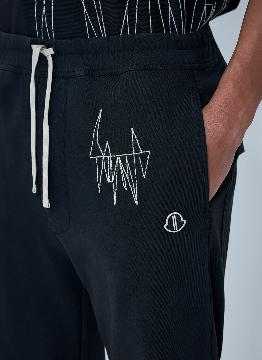 Moncler + Rick Owens Elasticated Waist Drawstring Pants