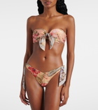 Zimmermann Coco bow-detail floral bikini bottoms