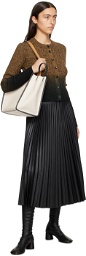 Proenza Schouler Black Proenza Schouler White Label Faux-Leather Midi Skirt