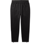 Givenchy - Tapered Logo-Appliquéd Fleece-Back Tech-Jersey Track Pants - Black