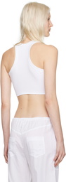 LESET White Kelly Tank Top
