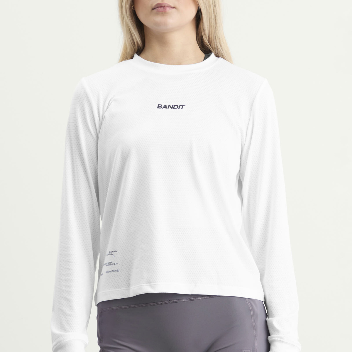 Bandit Women's Long Sleeve Micromesh T-Shirt in White