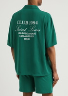 Club 1984 Melrose Printed Cotton Shorts Green
