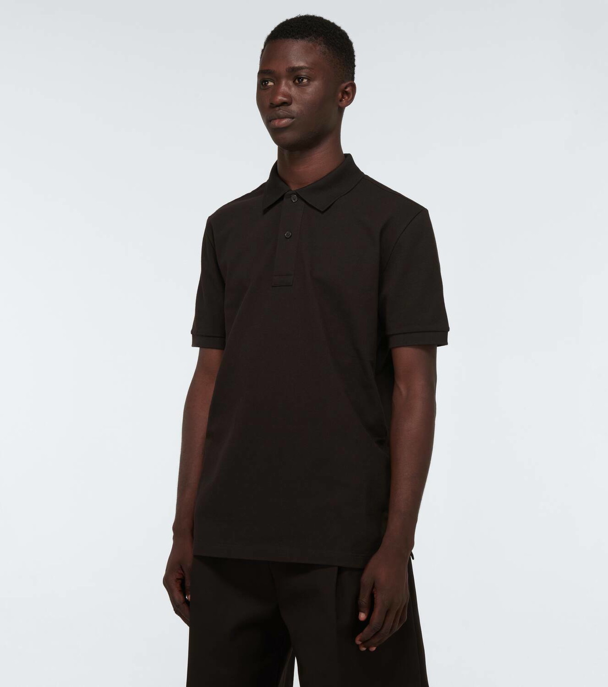 Bottega Veneta Short-sleeved cotton piqué polo