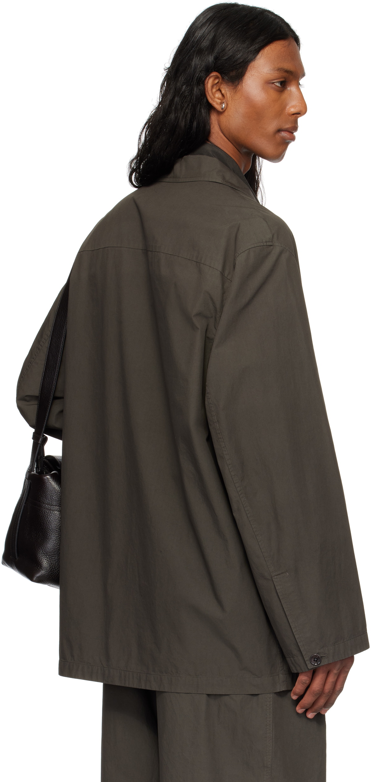 LEMAIRE Brown Workwear Shirt Jacket Lemaire