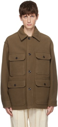 LEMAIRE Tan Double-Faced Jacket