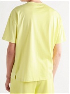 Ninety Percent - Boxy Organic Cotton-Jersey T-Shirt - Yellow