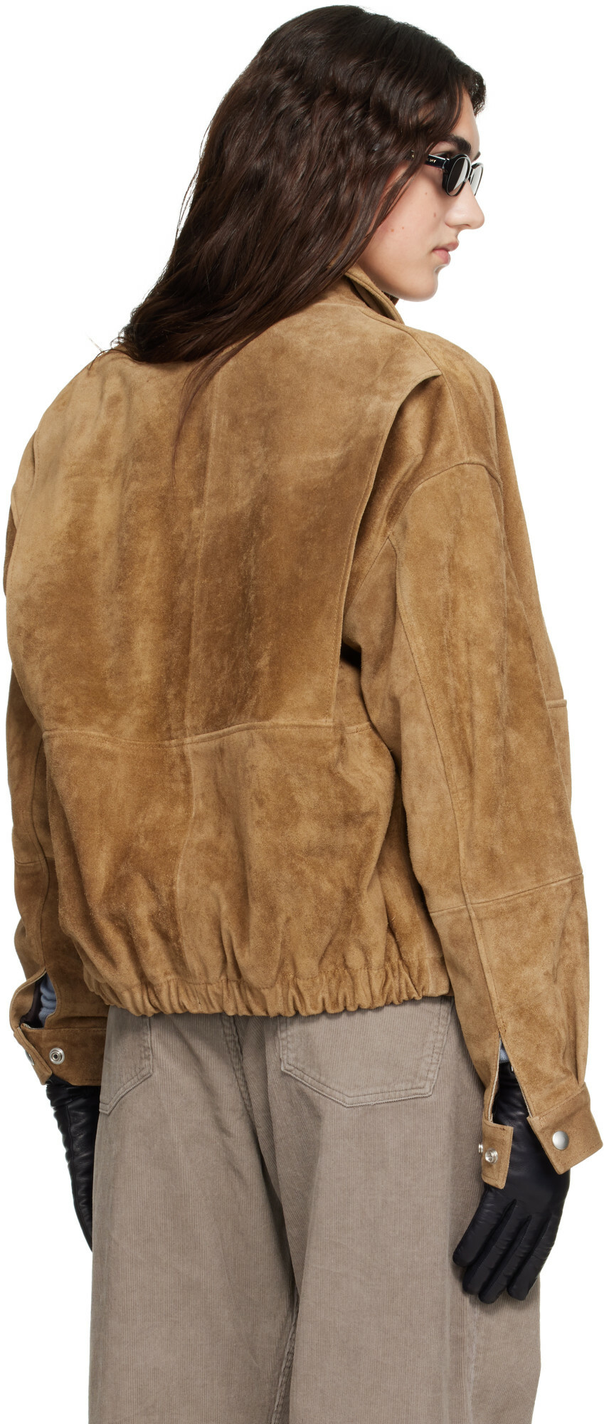 Arma Tan Maddox Gritty Suede Jacket