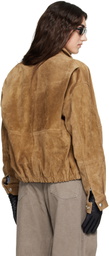Arma Tan Maddox Gritty Suede Jacket