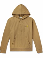 Carhartt WIP - American Script Logo-Embroidered Cotton-Blend Jersey Hoodie - Brown