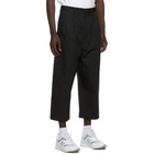 Comme des Garcons Homme Black Cotton Trousers