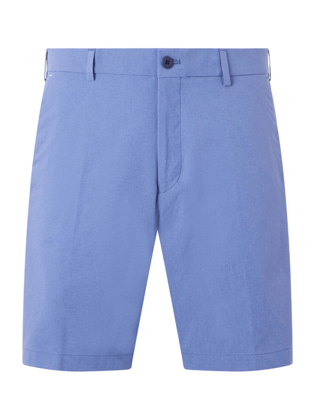 Photo: Peter Millar - Surge Straight-Leg Tech-Jersey Golf Shorts - Blue
