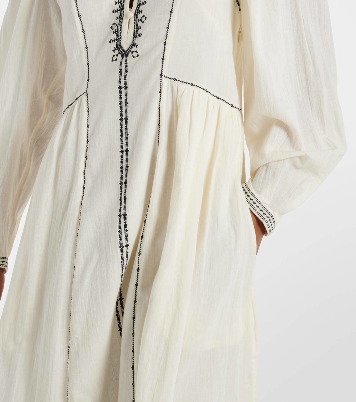 Marant Etoile White Cotton Casual Dress