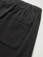 Pasadena Leisure Club - Leisure Straight-Leg Logo-Appliquéd Cotton-Jersey Shorts - Black
