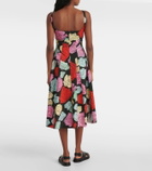Marni Floral cotton poplin midi dress