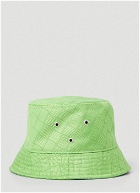 Intreccio Jacquard Bucket Hat in Green