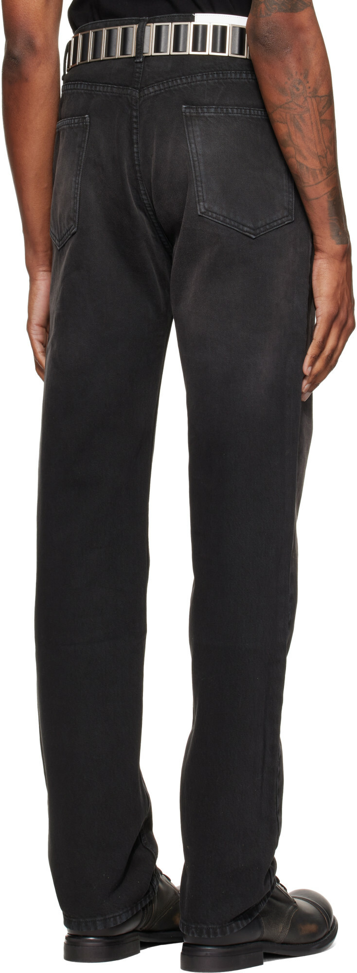 ALEXANDER DIGENOVA Black Underground Painter Jeans