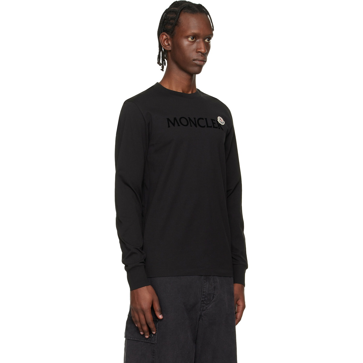 Moncler Black Logo Cotton Sweatshirt