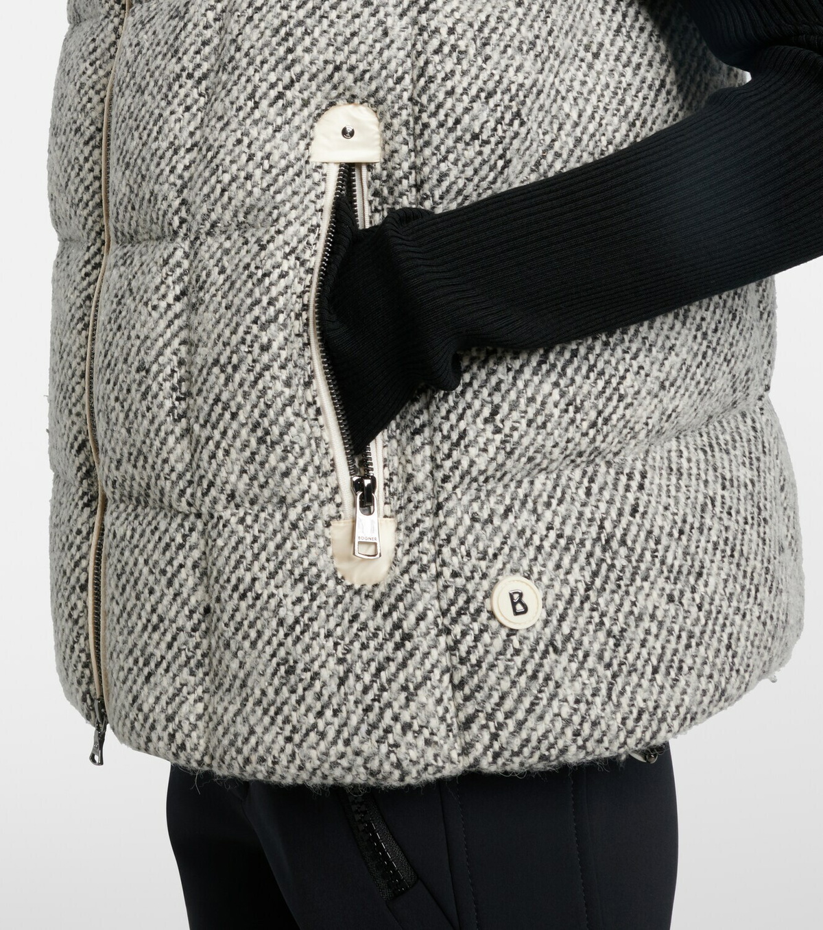 Bogner Falka tweed down vest