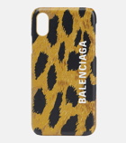 Balenciaga - Leopard-print leather iPhone X case